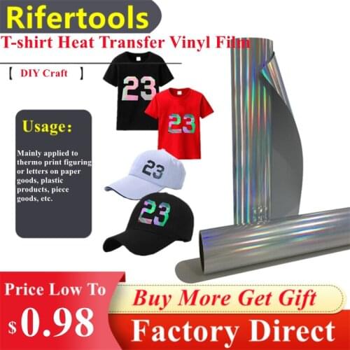 High Flex Thermal Hot Stamping Printing T-shirt DIY Lettering Film Reflective Magic Color PU T-shirt Heat Transfer Vinyl Film