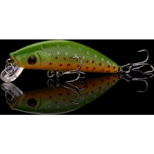 WALK FISH 1PCS Minnow Fishing Lure 70mm 7.1g 3D Eyes Crankbait Wobblers Artificial Plastic Hard Bait peche Fishing Tackle