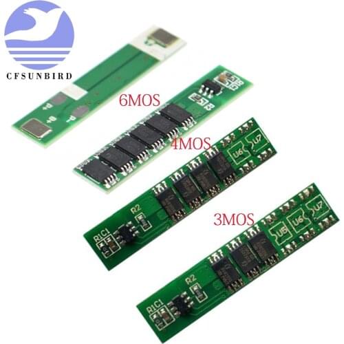 1S 3.7V lithium battery protection board 3 MOS 4MOS 6 MOS18650 polymer protection board 7.5A operating current 4.2V 3.7V