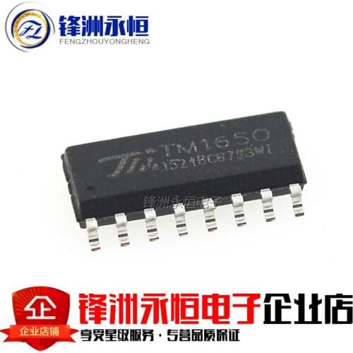 10PCS/LOT TM1650 SOP-16 LED 1650 SOP16 drive control new original In Stock 8 * 4 bit driver digital tube chip