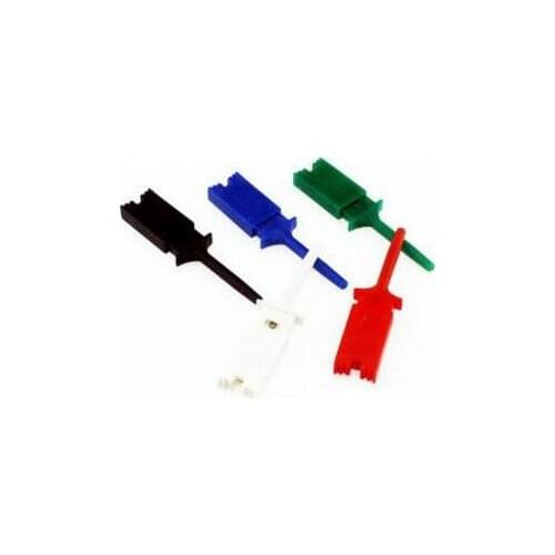 10pcs Test Hooks Clips for Logic Analyzers Logic Test Clip 5 Colors: Red Black Yellow Green Blue