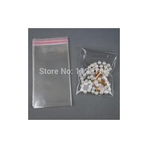 1000Pieces/lot 4 X 15cm X Clear OPP Self Adhesive Seal Plastic Bag, Self-adhesive Tape Transparent Poly Pouch, Gift/Jewelry bag