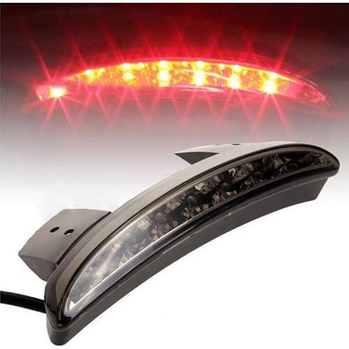 12V Motorcycle Tail Light Turn Signal Rear Fender Edge Brake Lights for Touring Motorcycles