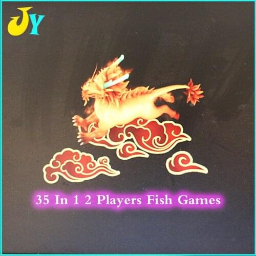 35 in 1 multi games PCB board 2 players fish game Fishing hunter with cable wires for arcade game casino game machine