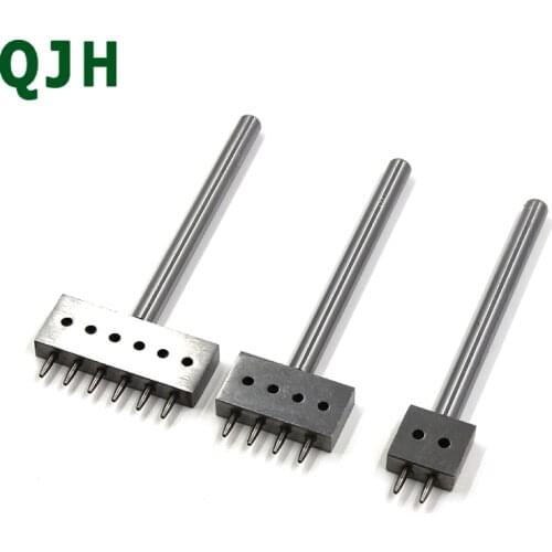 4/5/6/8mm Puncher Set Leather Tool DIY Handmade Belt Punching Leather Hole Punch Hollow Drilling Tools Leather Handicraft