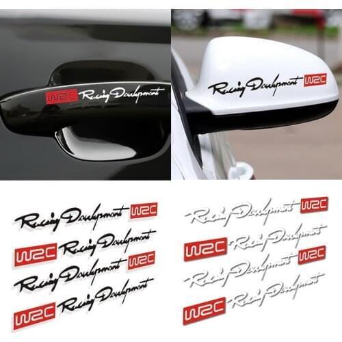 4pcs Car Door Handle Stickers Accessories for LADA Priora Sedan sport Kalina Granta Vesta Niva Largus Vaz Samara 2110