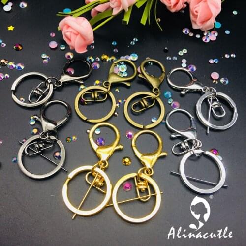 8pc Steel Key Chain Handmade DIY Craft Keychain Ring Alinacraft