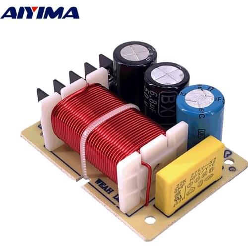 AIYIMA 1Pcs 100W Audio Speaker Frequency Divider Filter Crossover 2 Way Home Theater HiFi Music Two Way Crossover Audio Board