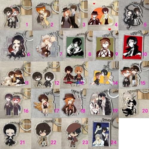 Anime Stray Dogs Dazai Osamu Nakahara Chuya Acrylic Desktop Decorations Cosplay Props Collections Mini Model Souvenirs For Kids