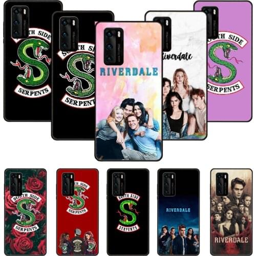 Phone Case For Huawei P20 P30 P40 P Smart Z + P10 Mate 30 10 20 Lite Pro Black Cover Etui Silicone Bumper Riverdale U.S. Drama