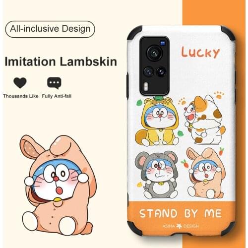 ASINA Imitation Lambskin Case For VIVO X50 60 30 Pro Cover Anime Silicone Bumper Cases For Vivo Z5X Z1Pro iQOO Neo Y17 V17 Cat