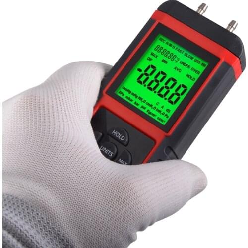 EHDIS Air Pressure Gauge Sensor Meter Atmosphere Digital Indicate Manometer Measurement Gas Pipe Test Instrument Automotive Tool