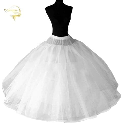 8 Layers Hard Tulle Underskirt Wedding Accessories Chemise Without Hoops For A Line Wedding Dress Wide Puffy Petticoat Crinoline