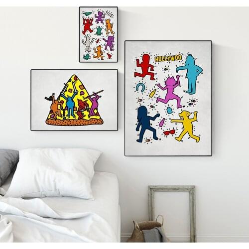 Futurharing Abstract Human Body Posters and Prints Cartoon Canvas Painting Kidroom Wall Art Pictures Bedroom Toilet Home Decor