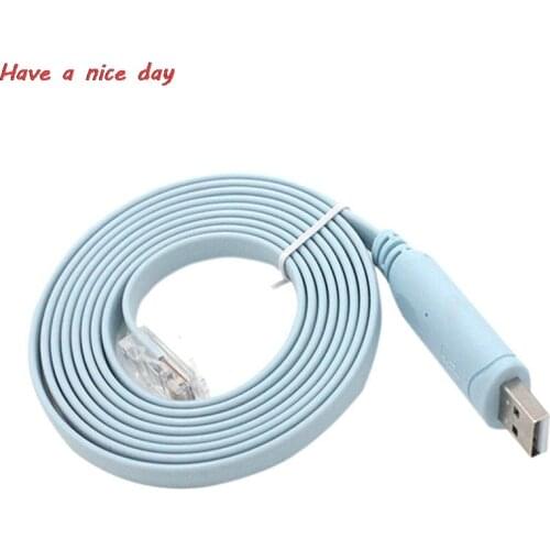 New 1pc 1.8M USB to RJ45 USB to RS232 Serial to RJ45 CAT5 Console Adapter Cable Cord for Cisco Routers