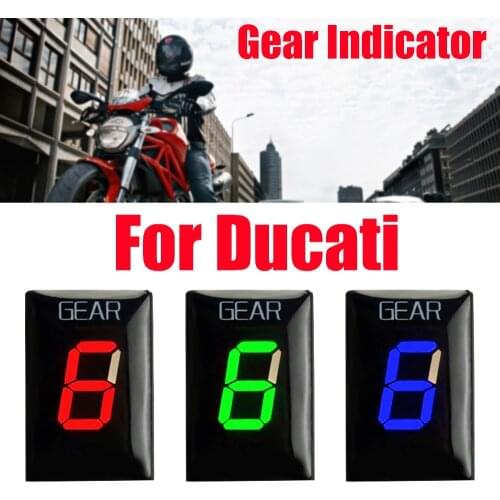 1-6 Speed Gear Indicator For Ducati Scrambler 400 800 1100 Hyper Motard Strada Hyperstrada Hypermotard Motorcycle Gear Display