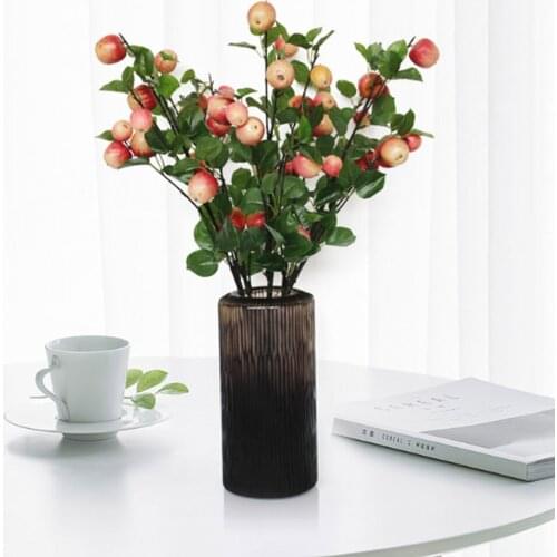 Artificial Flowers Simulation Apple Branch Fake Flower Home Wedding Party Decoration Arrangement Shooting Props