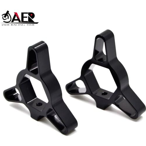 JAER CNC 17MM Fork Preload Adjusters for Honda CBR125 for Yamaha R6 YZF600 YZF750 R/SP FZR1000 YZF1000 Fazer 1000