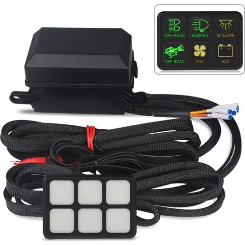 Boat Control Box Switch Panel Marine l Fuse Relay Box Wiring Harness Assemblies Car Truck Panel Switch Universal