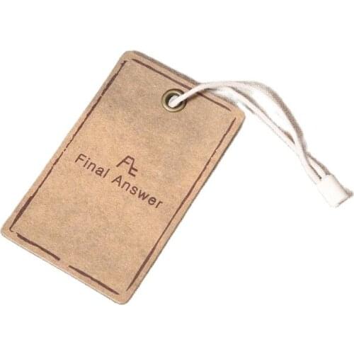 Low Price custom printing widely use garment apparel paper hang tag for clothing VK321
