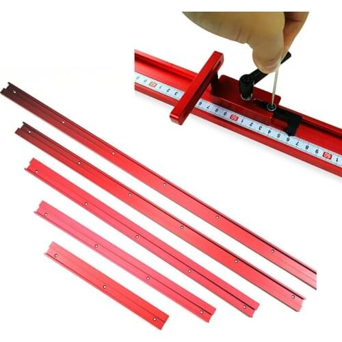 New Chute Aluminium Alloy T-Tracks Model 45 T Slot Standard Miter Stop Miter Gauge for Workbench Router Table