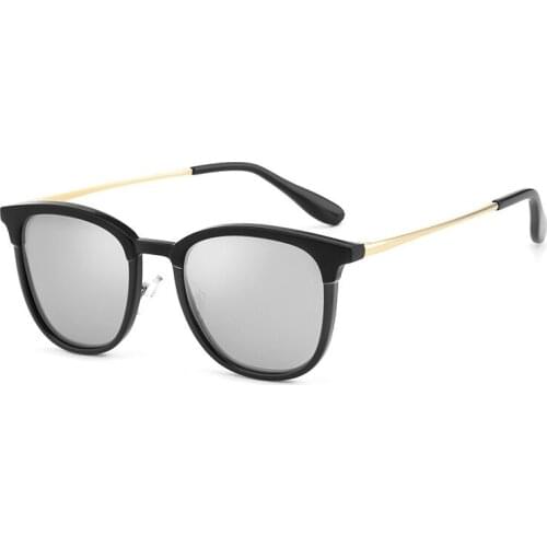 Men Women Classic Round Sunglasses Lady Luxury Mirror black vintage For Women Small Metal Retro Female Sun Glasses