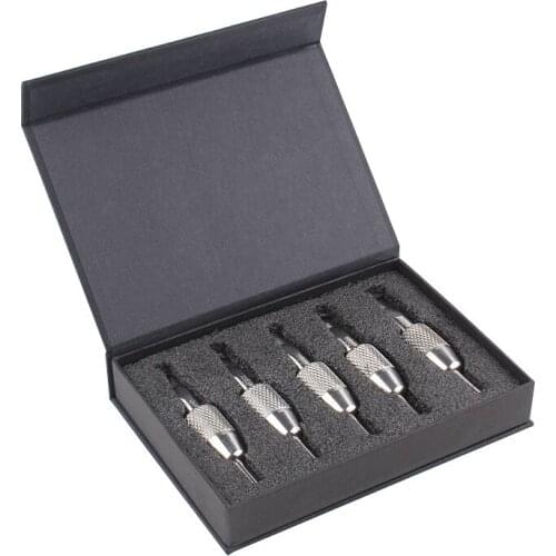 1pcs Tattoo handle ki stainless steel tattoo row handle stainless steel one handle tattoo machine handle Shipping