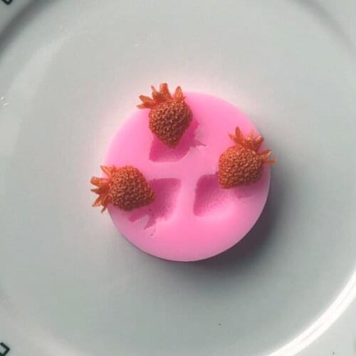 Strawberry Silicone Mold Mobile Phone Epoxy Mold Decoration DIY Mould XGY-104