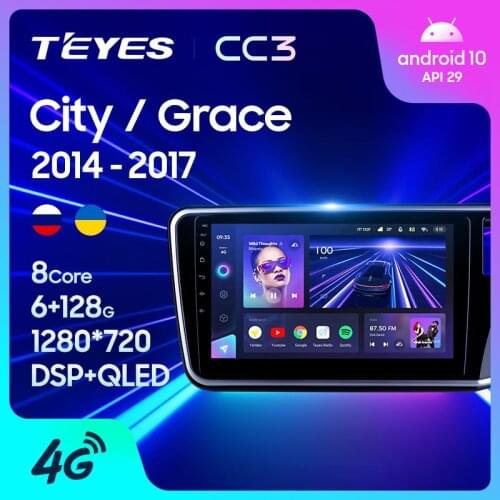 TEYES CC3 For Honda City Grace 1 2014 - 2017 Right hand driver Car Radio Multimedia Player Navigation stereo No 2din 2 din DVD