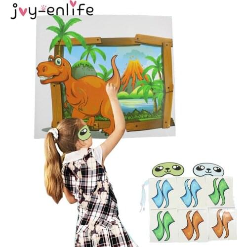 Dinosaur Party Supplies Pin The Tail On the Dinosaur Game Wild One Boy Birthday Party Game Roar Dino Jungle Party DIY Decoration