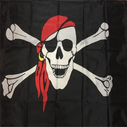 High quality Large Skull Crossbones Pirate Flag Jolly Roger Hanging With Grommet 90*150cm
