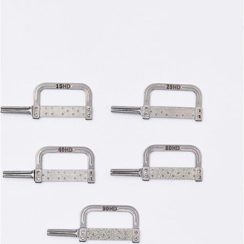 1 pcs Dental IPR strips holes type metal automatic strips 15 HD To 90 HD for dental orthodontic Interproximal treatment