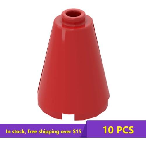 10PCS MOC Bricks 14918 Cone 2 X 2 X 2 Open Stud for Building Blocks Parts DIY Educational high-tech Parts Toys for Children