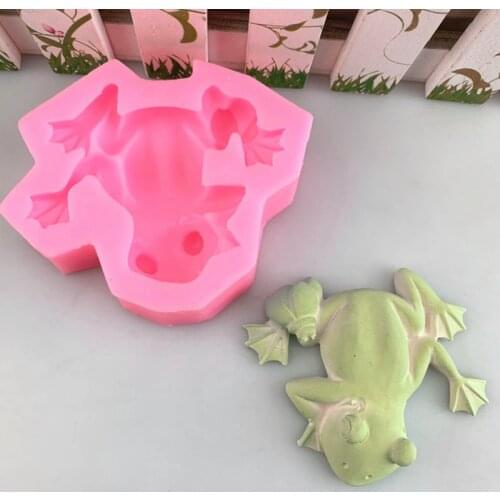 3D Frog Fondant Animal Silicone Mold For Candle Sugar Craft Chocolate Cake Kitchen Baking Decorating Mould DIY Clay Resin Art