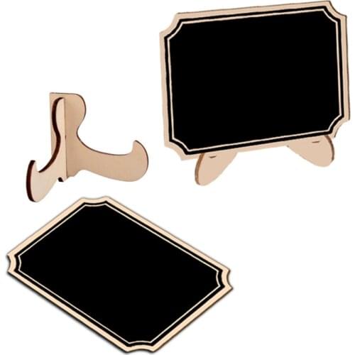 5pcs/Lot Cute Inner Corner Wooden mini Chalkboard Blackboard Planner Wall Stickers Black Board Office School Supplies