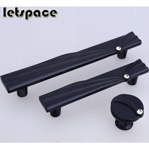 96 128mm modern fashion clear rhinestine wine cabinet dresser door handle black solid drawer tv table cupboard crystal knob