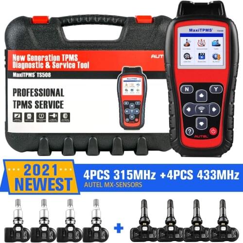Autel MaxiTPMS TS508K Sensor MX-Sensor 2 In 1 Tire Repair Tools TPMS Sensor Support Programing With TS508 Equal 433 MHZ+315MHZ