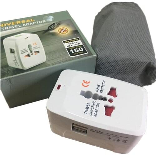 White World US UK AU EU Converter Adaptor 250V 10A ac electrical Power International travel Adapter plug