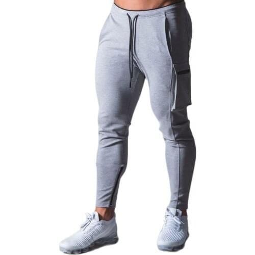 Cotton Casual Pants Men Autumn Joggers Sweatpants Slim Training Trousers Male Gym Fitness Bottoms Running Sports Trackpants