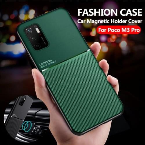 For Xiaomi Poco M3 Pro Case Car Magnetic Holder Phone Cover Xiomi Mi Pocom3 Pocco Poko Poxo Little Pocophone M 3 3M Pro 5G Coque