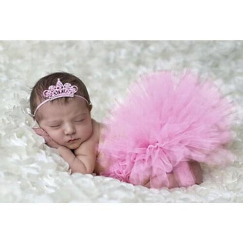 Baby Tutu Skirt Newborn Girls Photo Photography Prop Tutu Skirt Headband Outfits