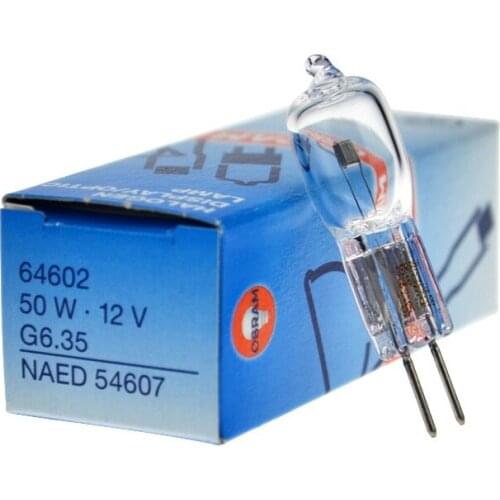 For 10PSC OSRAM 64602 12V 50W Halogen Display Optic Lamp,12V50W G6.35 Bulb,Projector Microfilm,Studio Operation Room Lighting