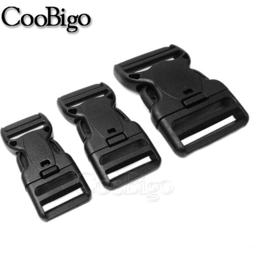Dual Security Lock Side Release Buckle Plastic for Tactical Belts Webbing Backpack Strap Dog Collar Bag Accessories