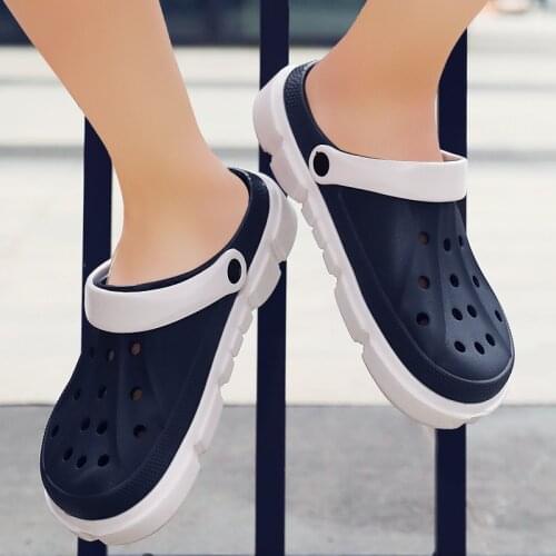 Breathable Mens Shoes 2021 Men Summer Sandals Slip-On Beach Sandals Black Red Garden Sports Slippers Best Selling Mens Sandals