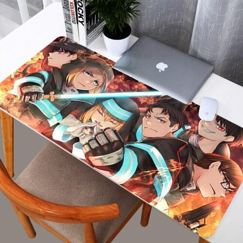 Fire Force Gaming Mouse Pad Large Mouse Pad Gamer Big Mouse Mat For PC Computer Mousepad Carpet Mause Pad Keyboard Desk Mat