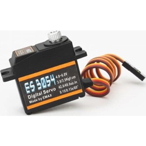 Hot sell EMAX ES3003 17g/ 3.5kg/ .13 sec Analog Servo for RC FPV Fixed Wing Airplane Copter Drone