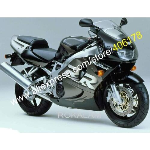 Cheap CBR Fairings Motorcycle Kit For Honda CBR900RR 98 99 919 1998 1999 Gray Black Sports Motorcycle Fairings