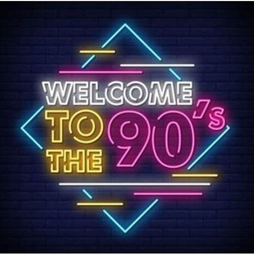 Neon Sign For Welcome To The 90s Commercial Beer Lamp vintage resterant light decorate wall Personalized Impact Attract light