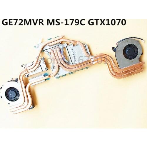 New ORG Laptop/Notebook CPU/GPU Cooling Radiator heatsink&fan for MSI GE72 GE72MVR GP72MVR GTX1070 MS-179C PAAD06015SL-N317 N318