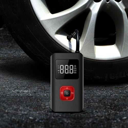 JCJX Portable car air compressor 12v with LED electric air pump inflator for car tyres motorcycle Bicycle and phone charging